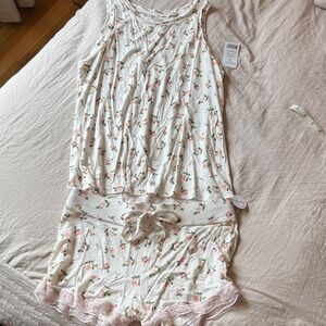 Honeydew Intimates Pink Floral Pajama Set